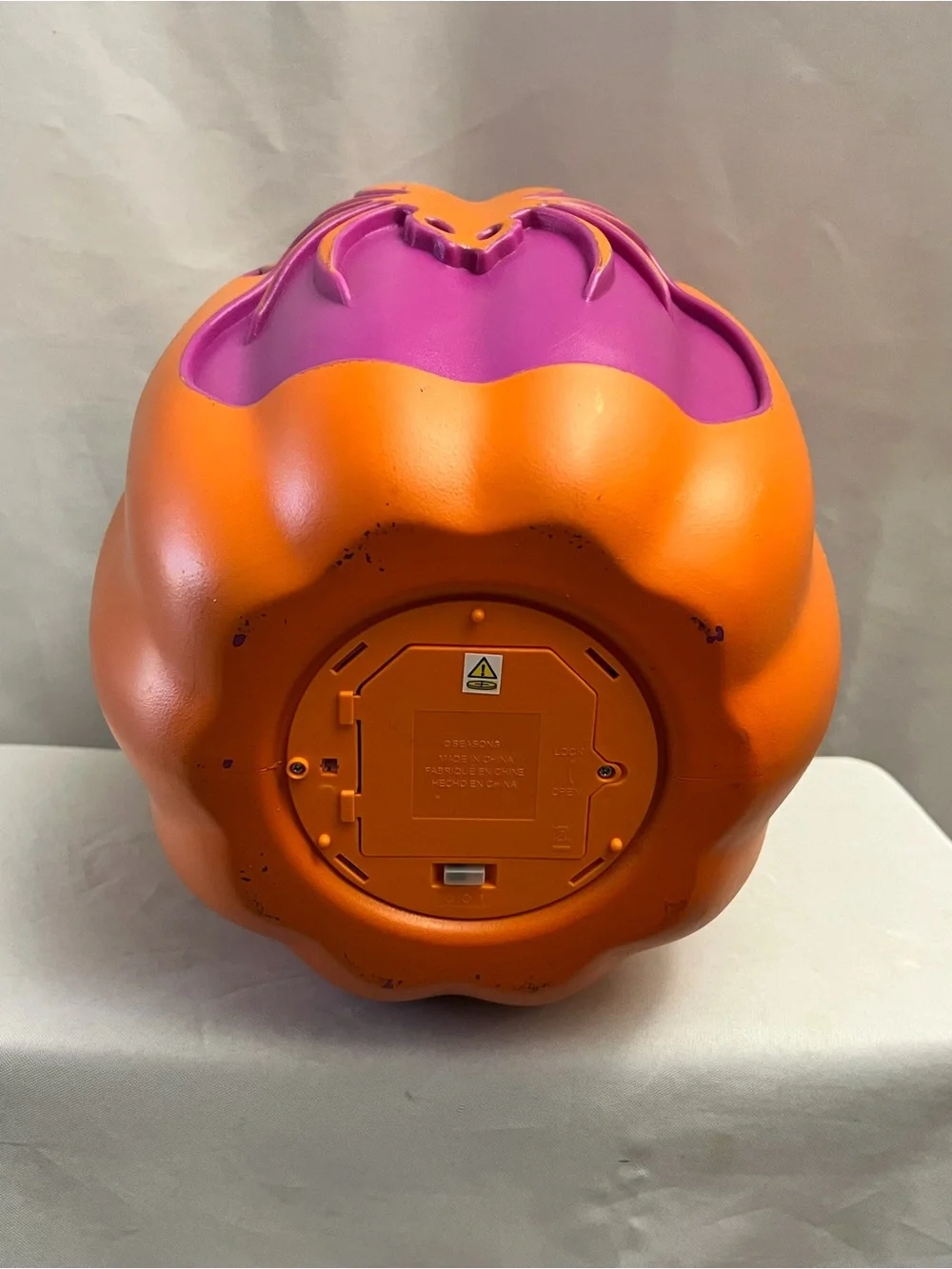 Seasons Halloween Light Up Pumpkin Set Jack O Lantern & Spider LED